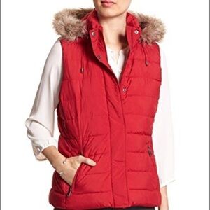 Banana Republic Hooded Puffer Vest SZ M